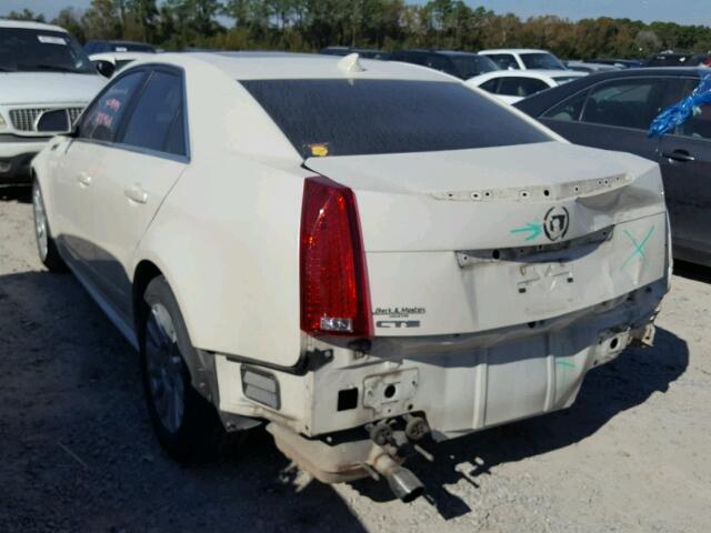 1G6DA5E59C0135968 - 2012 CADILLAC CTS WHITE photo 3