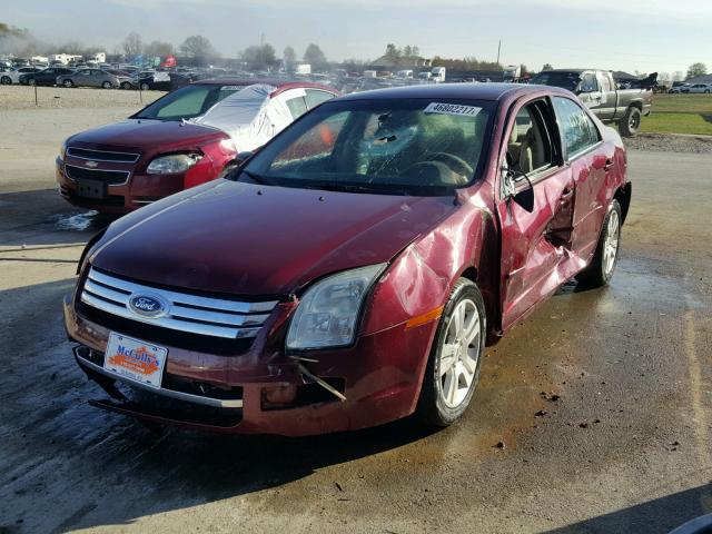 3FAHP08Z47R201322 - 2007 FORD FUSION SEL MAROON photo 2