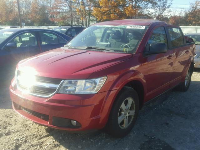 3D4PG4FB7AT145344 - 2010 DODGE JOURNEY SE RED photo 2