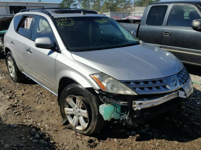 JN8AZ08T26W414965 - 2006 NISSAN MURANO SILVER photo 1