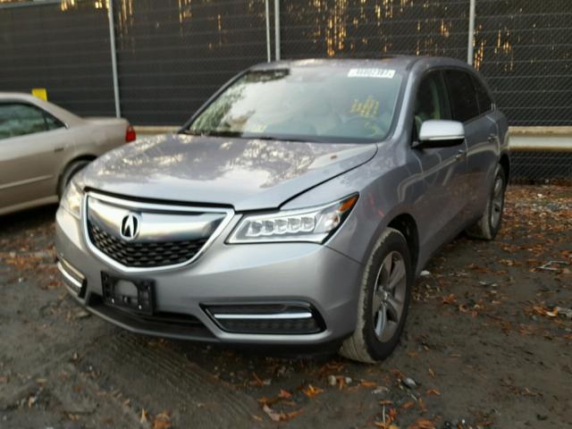 5FRYD4H27GB035875 - 2016 ACURA MDX SILVER photo 2