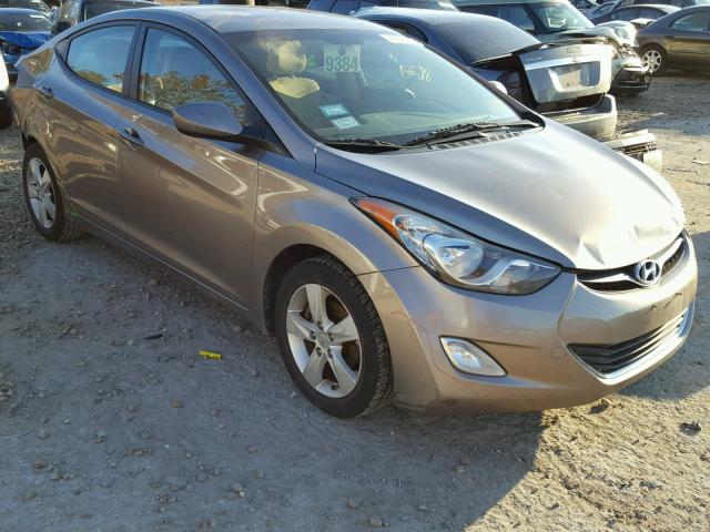 5NPDH4AE7CH135107 - 2012 HYUNDAI ELANTRA GL TAN photo 1