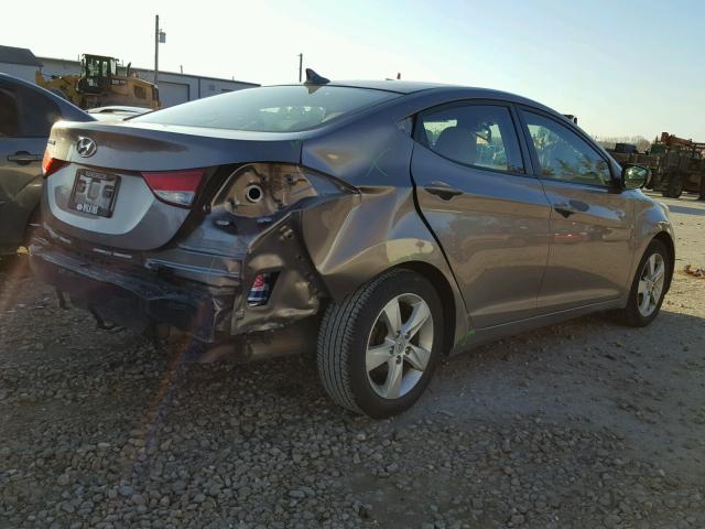 5NPDH4AE7CH135107 - 2012 HYUNDAI ELANTRA GL TAN photo 4