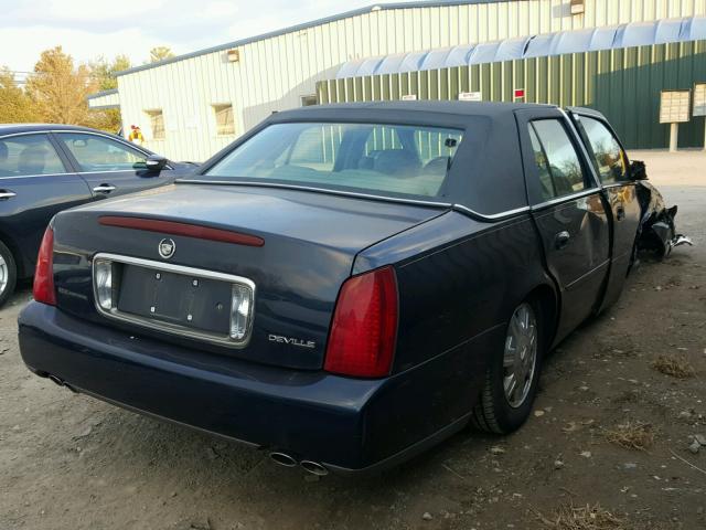 1G6KD54Y53U236511 - 2003 CADILLAC DEVILLE BLUE photo 4