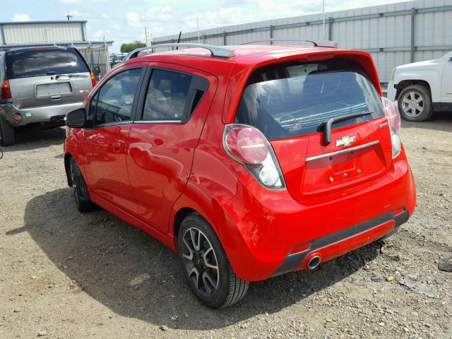 KL8CF6S93FC807817 - 2015 CHEVROLET SPARK 2LT RED photo 3