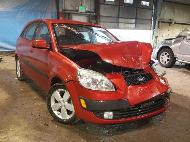 KNADE243196548468 - 2009 KIA RIO 5 SX RED photo 1