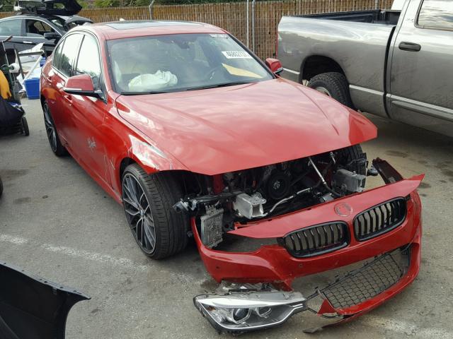 WBA3A9C53EF479182 - 2014 BMW 335 I RED photo 1