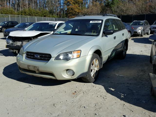 4S4BP61C657390659 - 2005 SUBARU LEGACY OUT GREEN photo 2