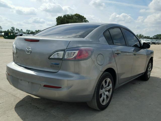 JM1BL1UPXD1743391 - 2013 MAZDA 3 I GRAY photo 4