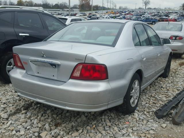 4A3AA46G33E169530 - 2003 MITSUBISHI GALANT ES SILVER photo 4