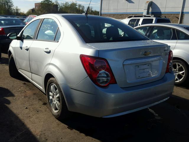 1G1JB5SH1C4144497 - 2012 CHEVROLET SONIC LS SILVER photo 3