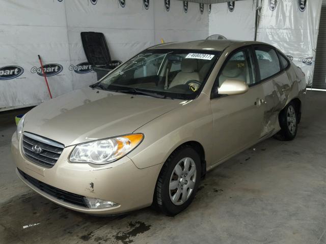 KMHDU46D28U406160 - 2008 HYUNDAI ELANTRA GL BEIGE photo 2