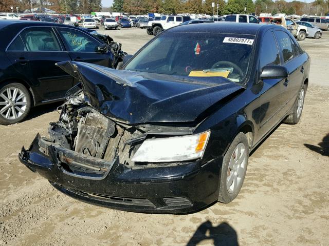 5NPET46C29H527883 - 2009 HYUNDAI SONATA GLS BLACK photo 2