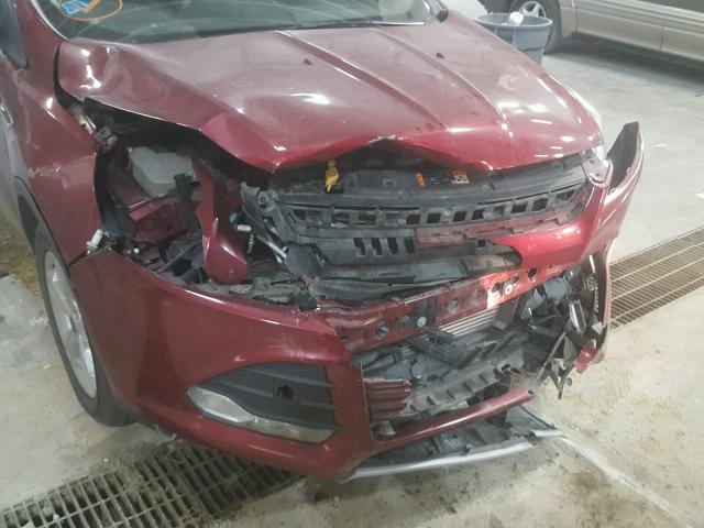 1FMCU0GX2DUA34021 - 2013 FORD ESCAPE SE RED photo 9