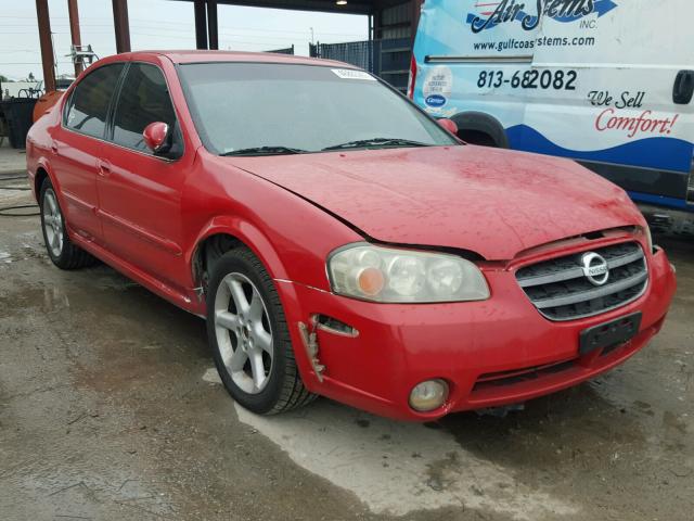 JN1DA31D32T448027 - 2002 NISSAN MAXIMA RED photo 1