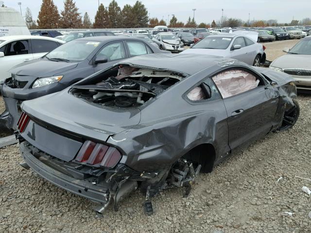 1FA6P8TH9F5376252 - 2015 FORD MUSTANG GRAY photo 4