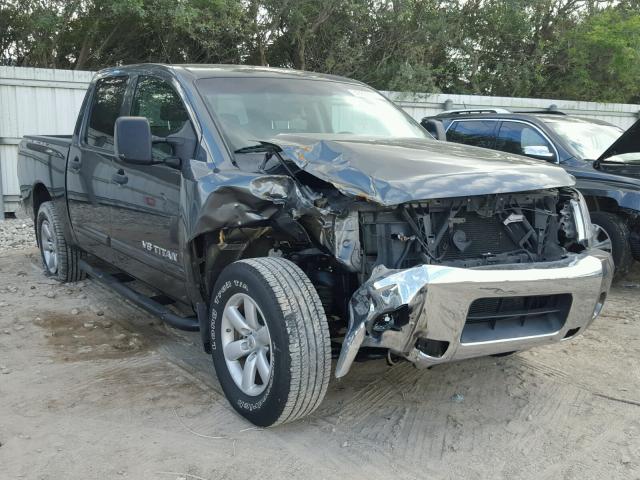 1N6AA0ED3AN325188 - 2010 NISSAN TITAN XE GRAY photo 1