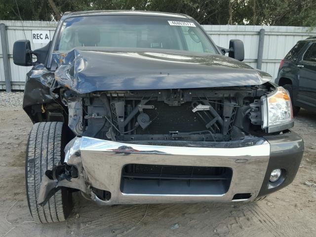 1N6AA0ED3AN325188 - 2010 NISSAN TITAN XE GRAY photo 9