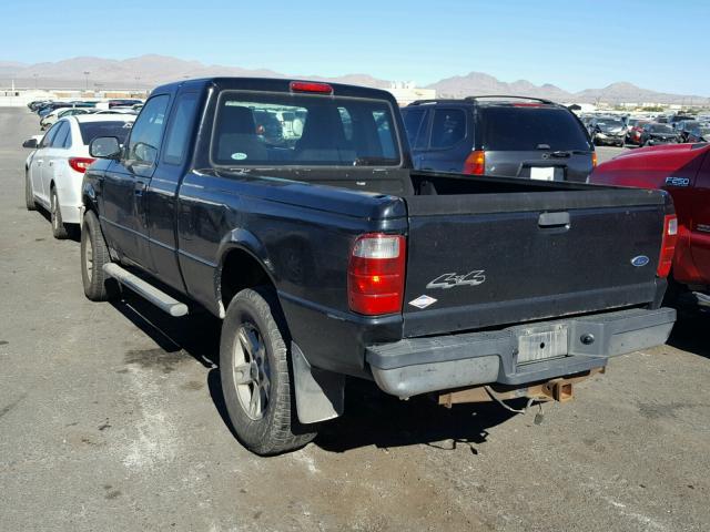 1FTYR15E25PA94965 - 2005 FORD RANGER BLACK photo 3