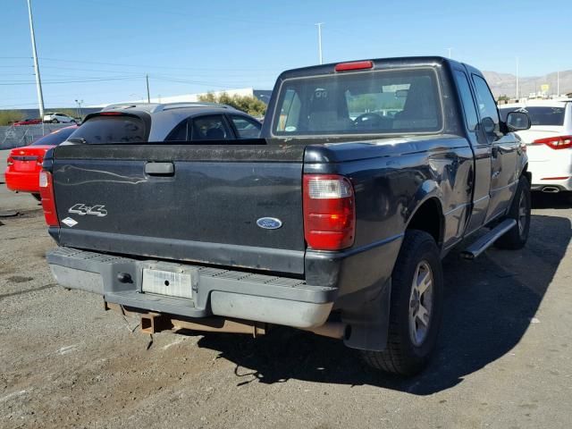 1FTYR15E25PA94965 - 2005 FORD RANGER BLACK photo 4