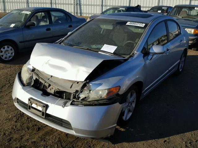 1HGFA16876L002816 - 2006 HONDA CIVIC EX SILVER photo 2