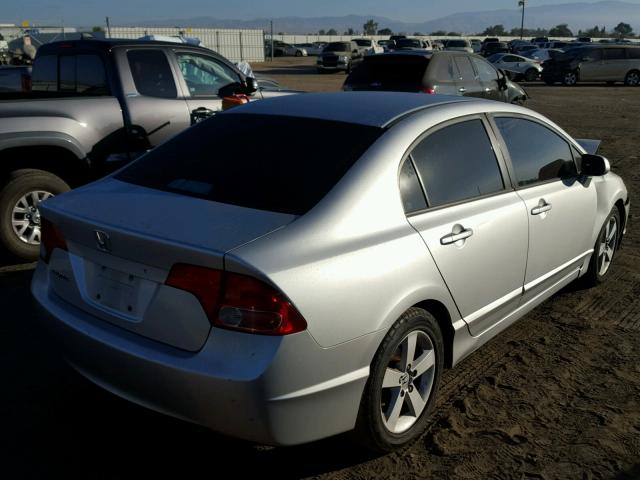 1HGFA16876L002816 - 2006 HONDA CIVIC EX ვერცხლისფერი ფოტო 4