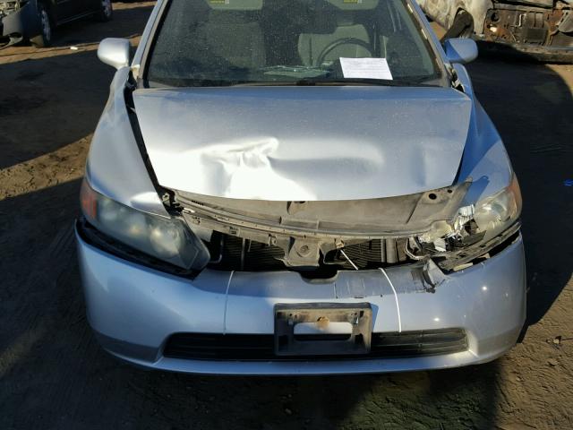 1HGFA16876L002816 - 2006 HONDA CIVIC EX SILVER photo 9