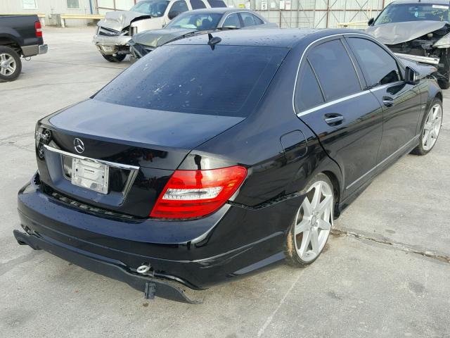 WDDGF4HB8CR221216 - 2012 MERCEDES-BENZ C 250 BLACK photo 4