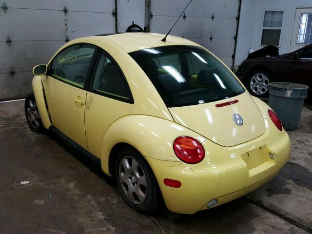 3VWCK21C43M405112 - 2003 VOLKSWAGEN NEW BEETLE 黄色 照片 3