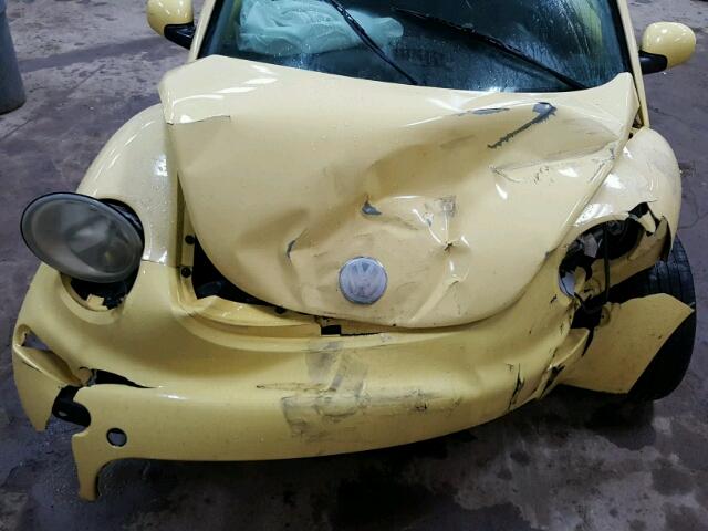 3VWCK21C43M405112 - 2003 VOLKSWAGEN NEW BEETLE YELLOW photo 7