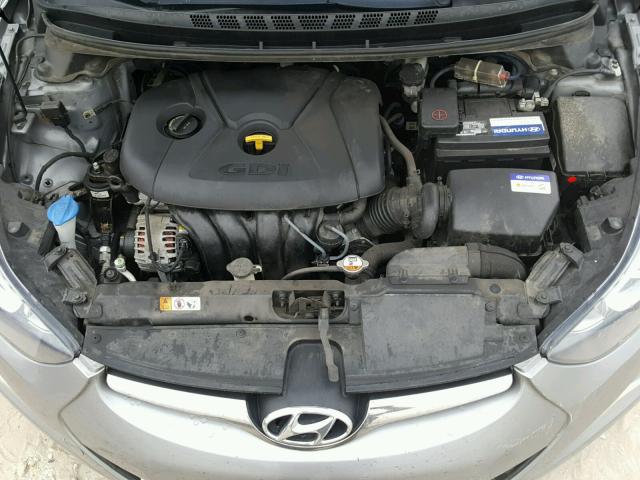 KMHDH4AH4EU067301 - 2014 HYUNDAI ELANTRA SE GRAY photo 7