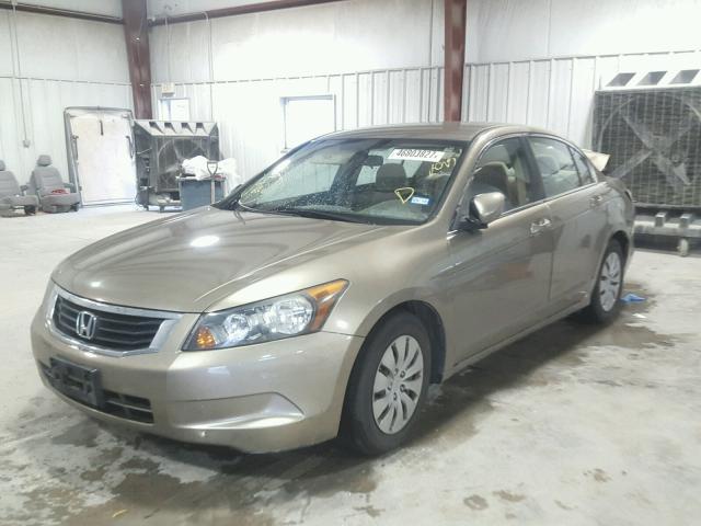 1HGCP26349A180226 - 2009 HONDA ACCORD LX GOLD photo 2