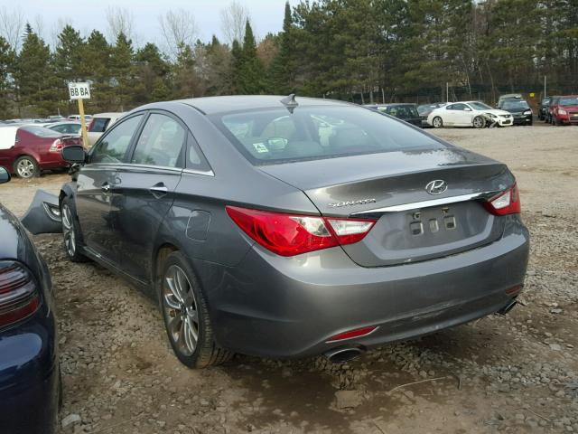 5NPEC4AC0DH518731 - 2013 HYUNDAI SONATA SE SILVER photo 3