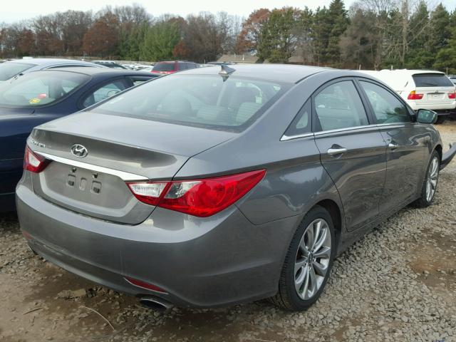 5NPEC4AC0DH518731 - 2013 HYUNDAI SONATA SE SILVER photo 4