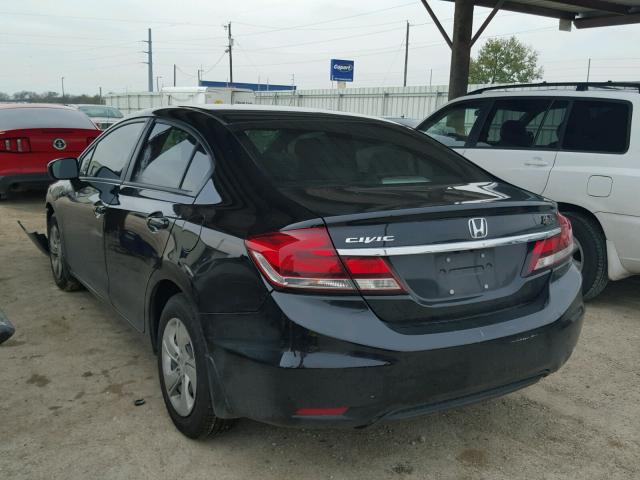 19XFB2F59FE005667 - 2015 HONDA CIVIC LX BLACK photo 3