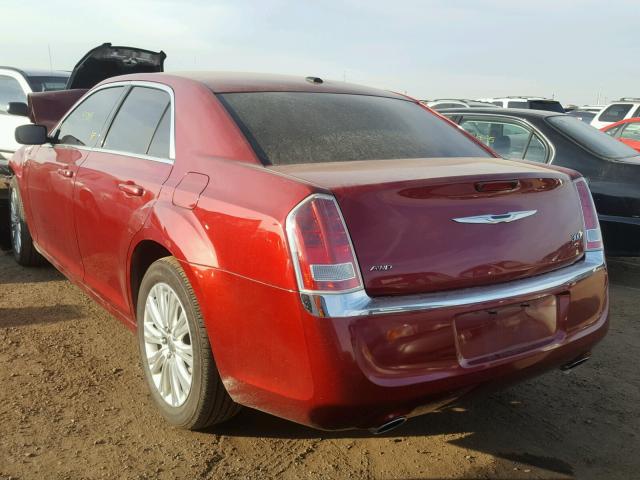 2C3CCARG2EH212948 - 2014 CHRYSLER 300 MAROON photo 3