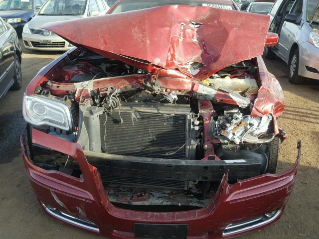 2C3CCARG2EH212948 - 2014 CHRYSLER 300 MAROON photo 7