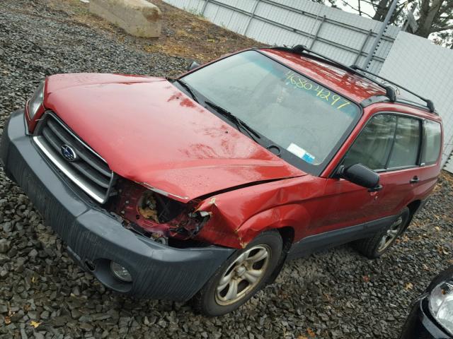 JF1SG63643H704754 - 2003 SUBARU FORESTER 2 RED photo 2