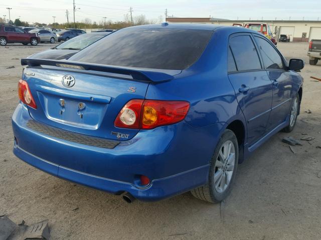 1NXBU4EE0AZ218020 - 2010 TOYOTA COROLLA BA BLUE photo 4