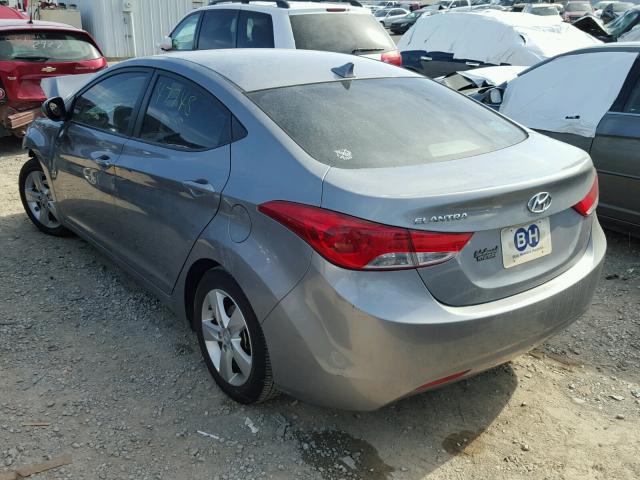 KMHDH4AE8DU918116 - 2013 HYUNDAI ELANTRA GL SILVER photo 3