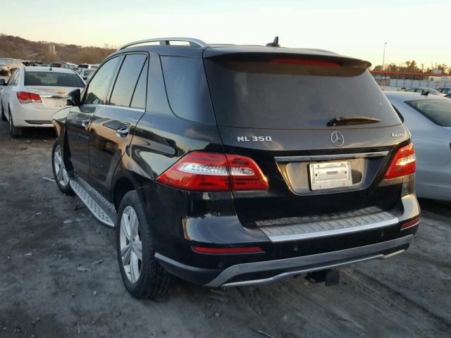 4JGDA5HB4DA238530 - 2013 MERCEDES-BENZ ML 350 4MA BLACK photo 3