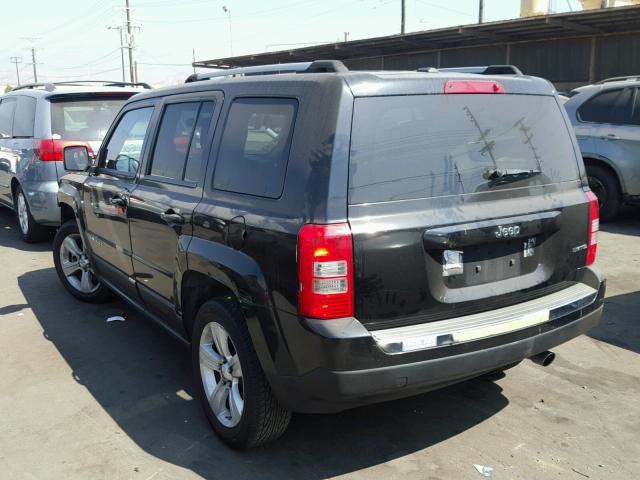 1C4NJPCB6CD550969 - 2012 JEEP PATRIOT LI BLACK photo 3