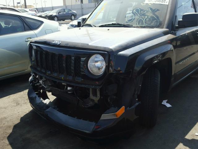 1C4NJPCB6CD550969 - 2012 JEEP PATRIOT LI BLACK photo 9