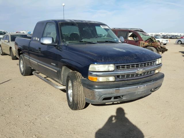 1GCEK19T0YE220210 - 2000 CHEVROLET SILVERADO BLUE photo 1