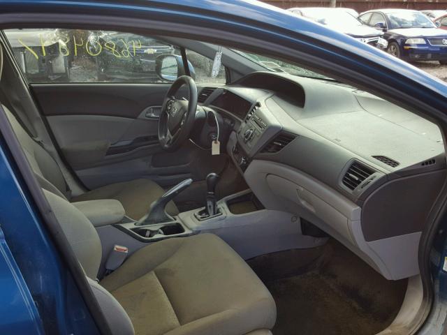 2HGFB2E56CH532293 - 2012 HONDA CIVIC LX BLUE photo 5