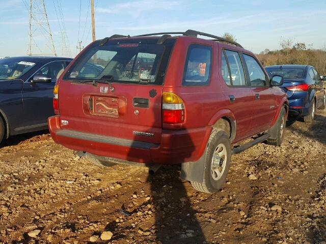 4S6CK58W9X4424439 - 1999 HONDA PASSPORT E 红色 照片 4