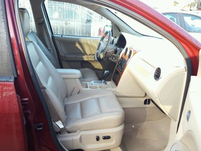 1FMDK06157GA20057 - 2007 FORD FREESTYLE RED photo 5