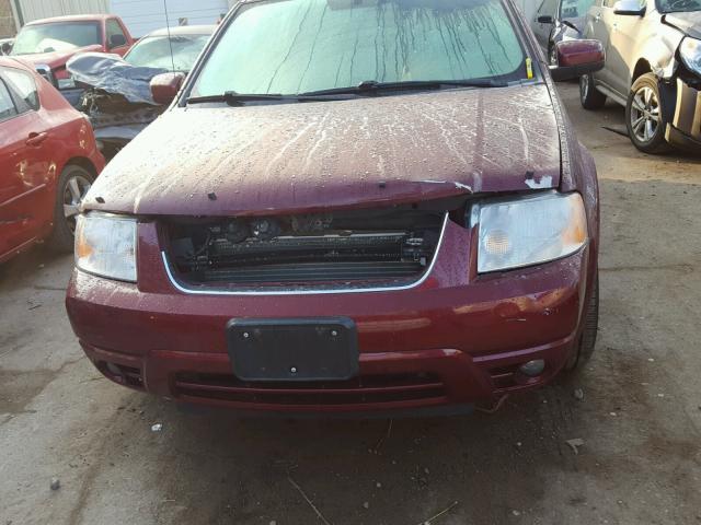 1FMDK06157GA20057 - 2007 FORD FREESTYLE RED photo 9