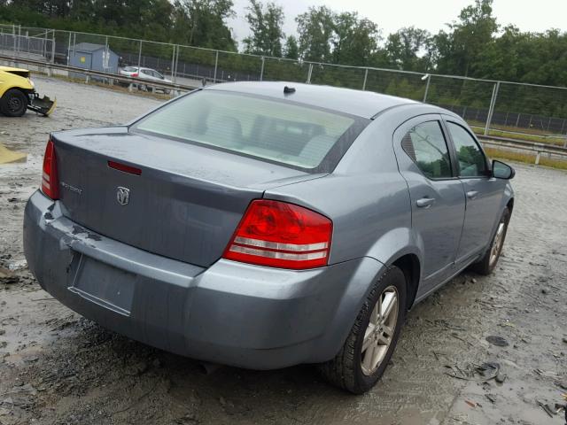 1B3LC56J28N252804 - 2008 DODGE AVENGER SX TEAL photo 4