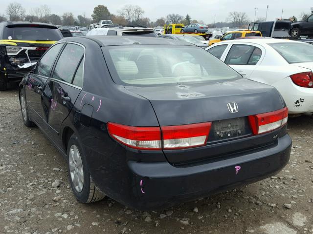 1HGCM56393A028802 - 2003 HONDA ACCORD LX BLACK photo 3